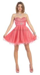 Fanciful Bejeweled And Ruched Sweetheart Short A-line Dress
