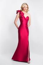 Blush - C1055 Bow Accented Sweetheart Mermaid Dress