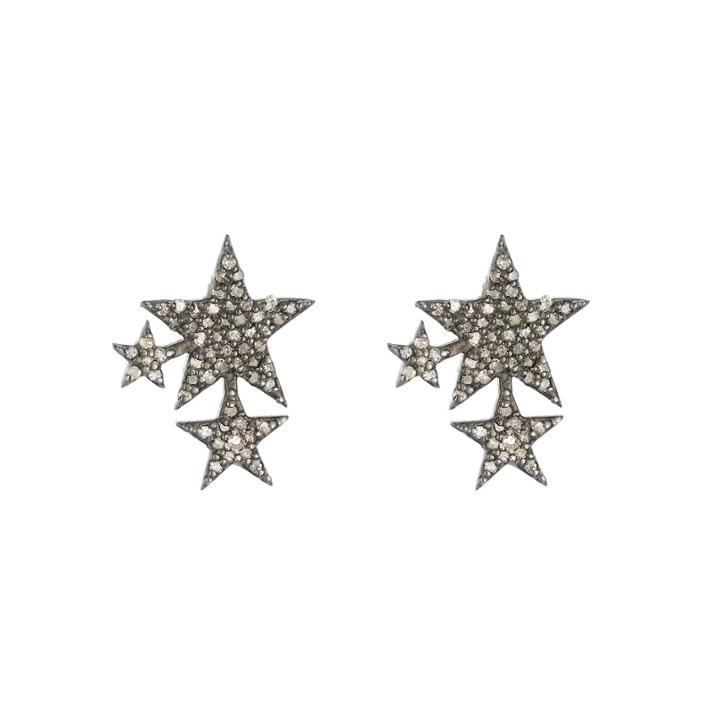 Teri Jon - Brooklyn Star Diamond Earring Studs