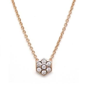 Rachael Ryen - Honeycomb Hexagon Necklace