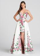 Ellie Wilde - Ew118090 Beaded Deep V-neck Sheath Dress