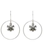 Femme Metale Jewelry - Crossbones Hoop Earrings