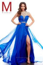 Cassandra Stone - 65222 High Neck Gown In Royal