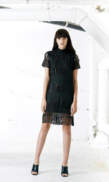 Again Collection - Lexington Lace Dress In Black