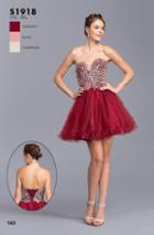 Aspeed - S1918 Strapless Glittering A-line Homecoming Dress