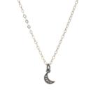 Teri Jon - Brooklyn Diamond Mini Moon Necklace