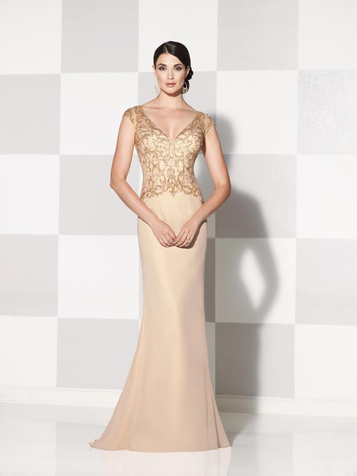 Cameron Blake By Mon Cheri - 115600 Long Dress In Dark Champagne