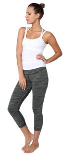 Yogasmoga - Run Jump 'n Twist Crop Carbon