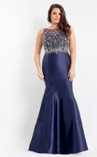 Rachel Allan Curves - 6334 Beaded Scoop Mermaid Gown