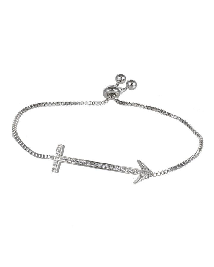 Cz By Kenneth Jay Lane - Adjustable Arrow Bracelet