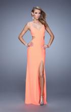 La Femme - 21175 Slender Cutout Sheath Gown