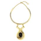 Ben-amun - Gold Collar Necklace With Drop Pendant