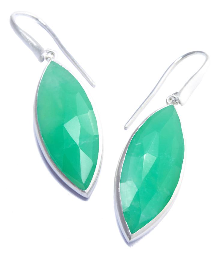 Nina Nguyen Jewelry - Moyen Marquise Sterling Silver Earrings