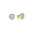 Margaret Elizabeth - Mini Studs Aqua Chalcedony