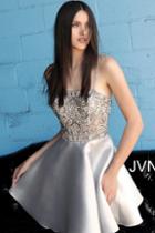 Jovani - Jvn62616 Bead Embellished Straight Cocktail Dress