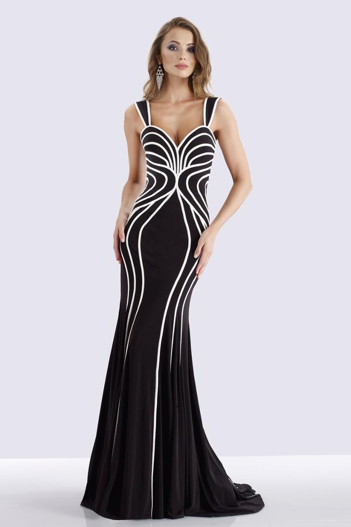 Feriani Couture - 26270 Two Tone Sweetheart Sheath Dress
