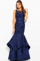 Jovani - Jvn59896 Sleeveless Embroidered Mermaid Gown