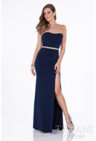Terani Couture - 1615p1297g Bedazzled Halter Sheath Dress