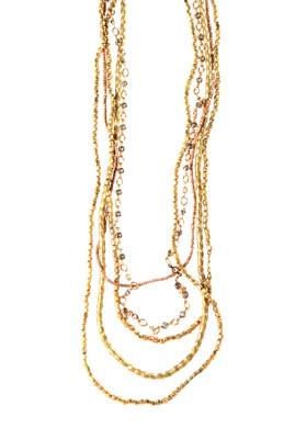 Heather Gardner - 5 Layer Petite Crystal Ethiopian Necklace