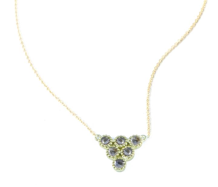 Nina Nguyen Jewelry - Rose Cut Diamond Gold Necklace