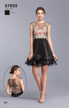 Aspeed - S1922 Embroidered Illusion Bateau Homecoming Dress