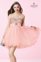 Alyce Paris - 3640 Short Dress In Light Pink