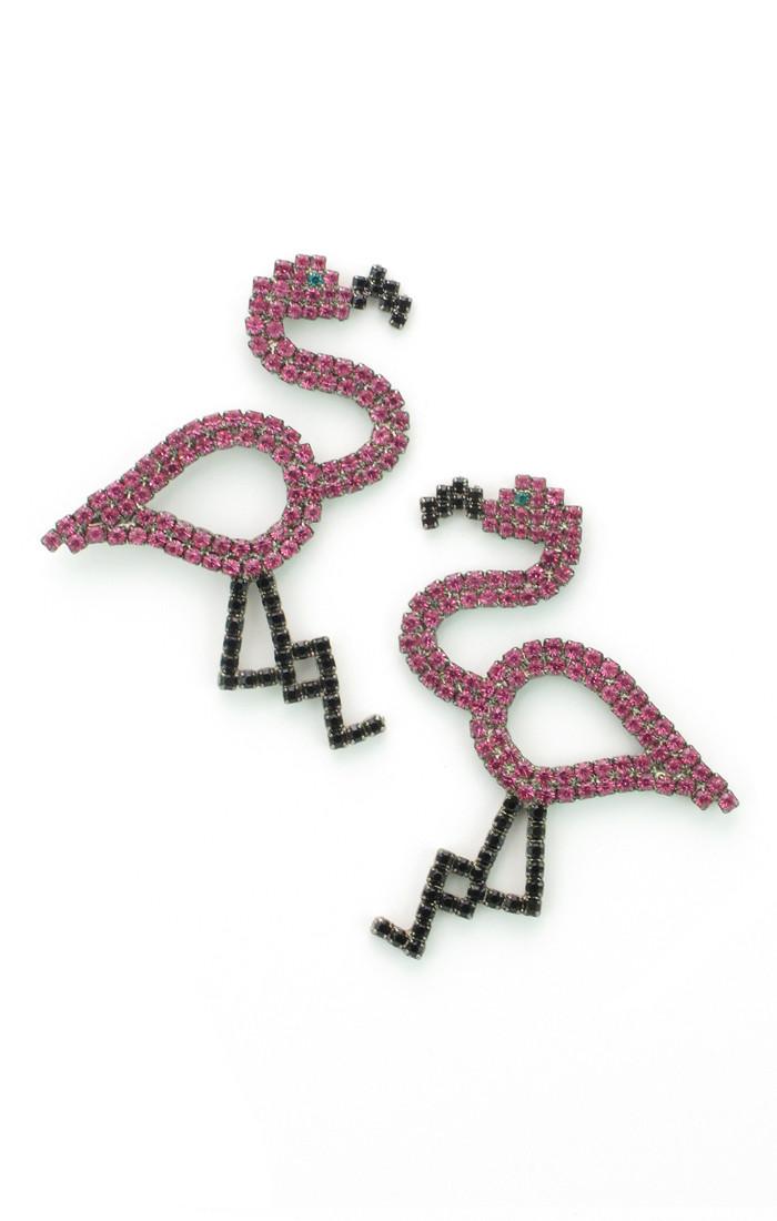 Elizabeth Cole Jewelry - Flying Flamingo Earrings