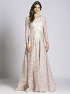 Lara Dresses - 33496 Embellished Long Sleeve A-line Gown