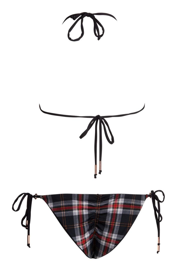 Plaid / Jet Black Bardot Bottom