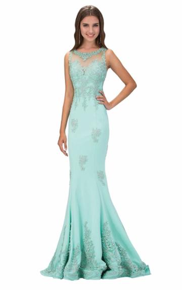 Elizabeth K - Sleeveless Floral Long Dress Gl1318