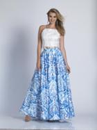 Dave & Johnny - 3103 Embellished Two Piece A-line Dress