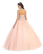 Glittering Crystal Bodice Ballgown