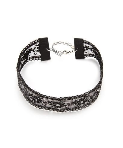 Chanluu - Chan Luu - Embellished Choker Necklace In Black