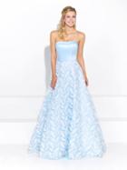 Madison James - Feathered A-line Ballgown 17-274