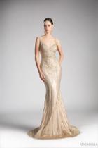 Cinderella Divine - Bead Embellished Fitted Mermaid Evening Dress