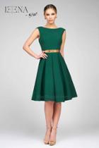 Ieena For Mac Duggal - 25301 Sleeveless Dress In Emerald Green