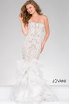 Jovani - Ruffled Mermaid Pageant Dress 47934