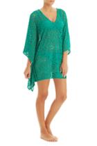 Helen Jon - Crochet Beach Poncho - Maldives Emerald