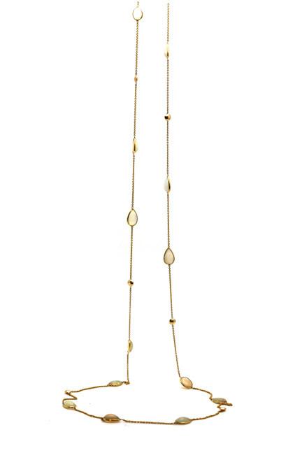 Tresor Collection - Ethiopian Opal Long Necklace In 18k Yg Style 1