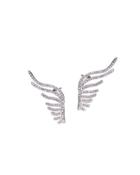 Cz By Kenneth Jay Lane - Pave Wing Earrings