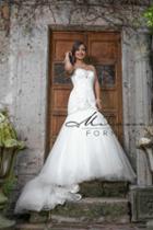 Milano Formals - Aa9315 Bedazzled Sweetheart Wedding Gown