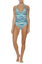 Helen Jon - Plunge Tortoise One Piece-kasbah Print