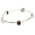 Nina Nguyen Jewelry - Pallas 5 Geode Silver Bangle