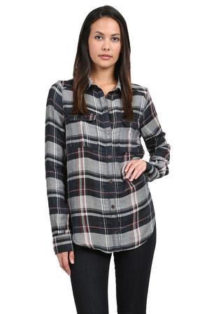 Paige Premium Denim Straight Plaid Shirt