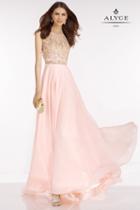 Alyce Paris - 6601 Prom Dress In Rosewater Gold