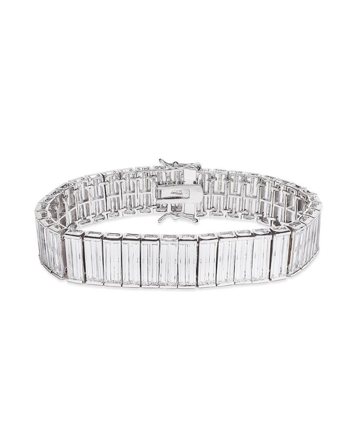 Cz By Kenneth Jay Lane - Statement Baguette Bracelet