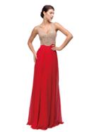 Enchanting Long V-neck Sequined Dress