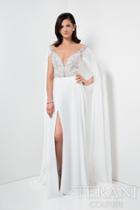 Terani Prom - Elegant Jewelled Illusion Neck Polyester A-line Gown 1711p2382