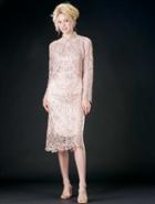 Soulmates - 907p Petite Mandarin Collar Jacket And Dress Set