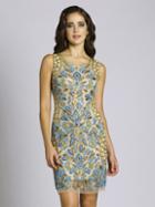 Lara Dresses - 33546 Embellished Scoop Neck Short Dress